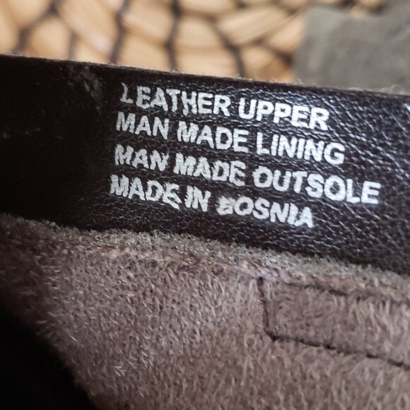 Anthropologie Miz Mooz Erie Short Buckle Boots Brandy size 38 US 8 Slouchy Boho - Picture 9 of 14